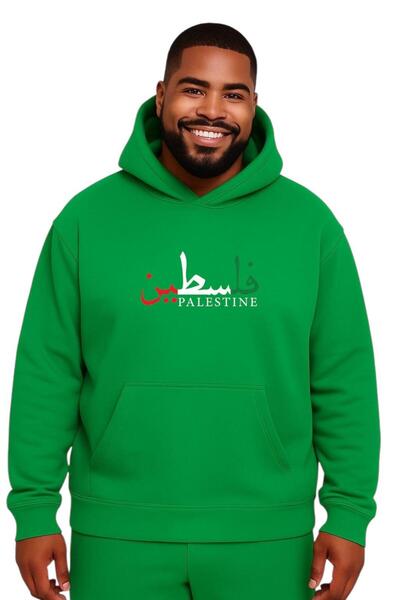 E-ROMA SWEATSHIRT UNISEX MĂRIME MARE CU IMPRIMARE FILISTINĂ
