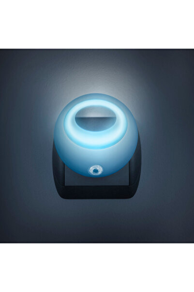 CED AUTO TRADE Lampa de veghe cu LED si senzor de lumina - albastra