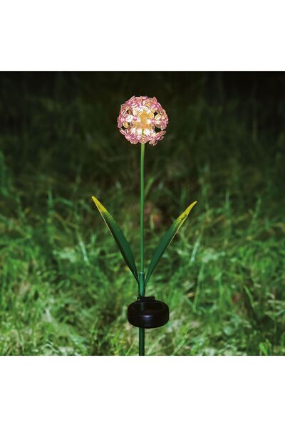 Alista Home Floare solara - Hortensia - 2 tipuri - 25 LED alb cald - 13 x 7 x 65 cm