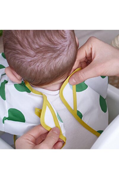 IKEA Kladdıg Baby Bib White-Green 90607141