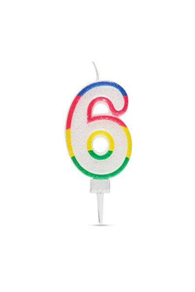 Alista Home Κερί για τούρτα σε σχήμα αριθμού 6