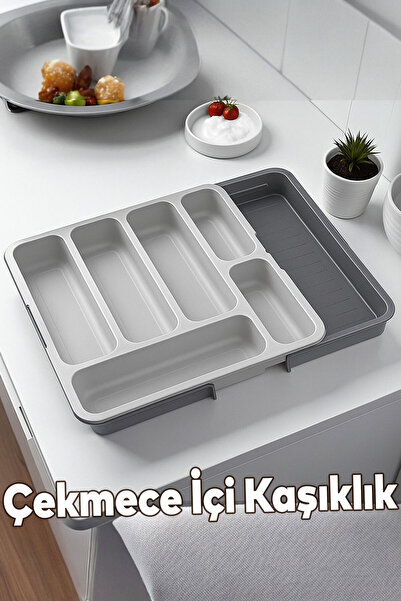 NZB Adjustable Cutlery Drawer Organizer, Expandable Knife Spoon Fork Drawer O...