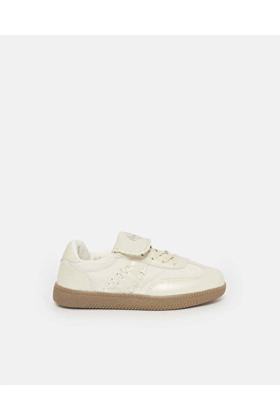 REDTAG Senior Girls Cream Embellished Sneakers