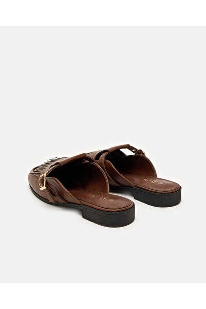 REDTAG Women Brown Close Toe Loafer Mule