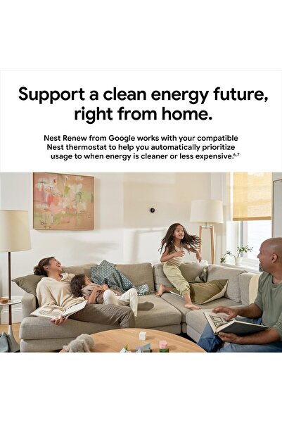 Google Nest 3rd Generation Learning Programmable Thermostat - Carbon Black (T3016US)