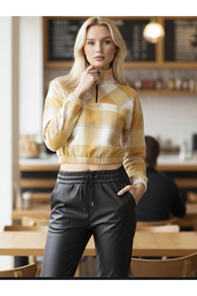 Cockatoo Kadın Yeni Sezon Oduncu Ekose Desen Krop Gömlek