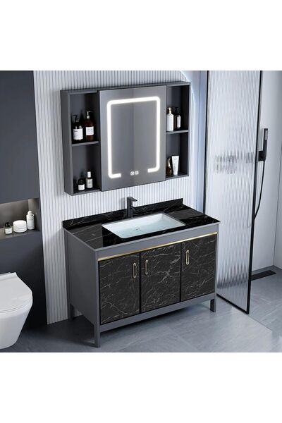 PooleMark Siyah Mermer Desenli Kendinden Yapışkanlı PVC Kaplama Kağıdı – 5 Metre Kendinden Yapışkanlı Folyo