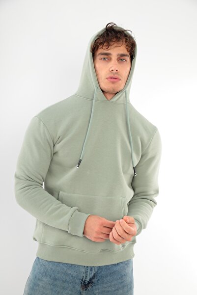 FRANCO RENZO Unisex Standard Cut 3 Thread Hooded Cotton Sweatshirt with Fleece Inside