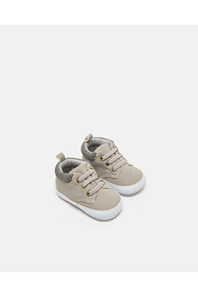 REDTAG Baby Grey Plain Pram Shoe