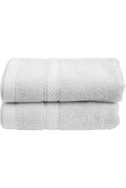 Hotel Linen Klub Princess 2-Pack 100% Natural Terry Cotton Hand Towels, 480 GSM, 40×70 cm, White -
