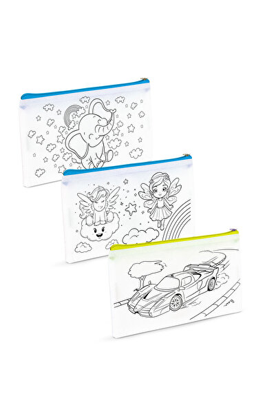 OEM Penar Colorabil - Cu 4 Markere, 21 x 12 cm - 3 Modele