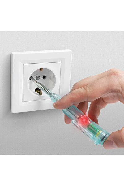 CED AUTO TRADE Phase pencil - with non-contact function - with red LED - 70 - 250 V AC - battery powered