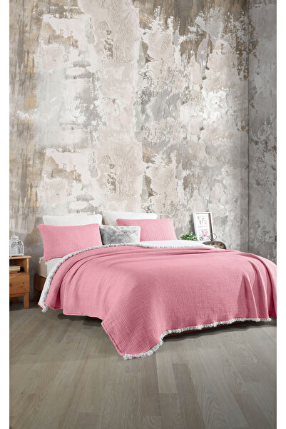 destinyhometex 6 Layers Muslin Single 170x230 Quilt/1 Piece 50x70cm Pillow Case 6 Layers Multi Muslin