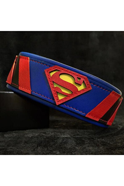 Bestia Superman Leather Collar, Size M