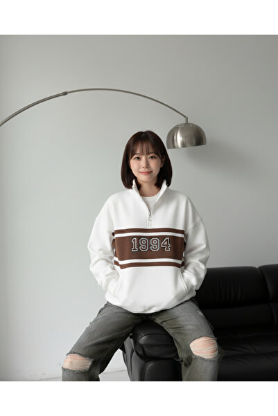 Touz Moda Streetwear με μισό φερμουάρ 1994 με τύπωμα Sweet