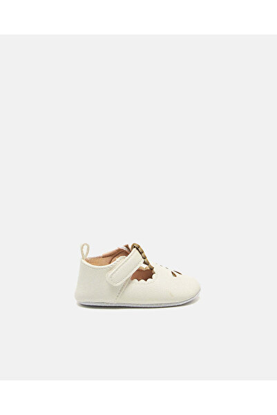 REDTAG Baby White Embossed Pram Shoes