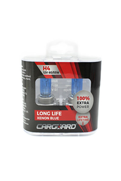 Alista Home Set 1 Set de 2 becuri Halogen H4 + 100% Intensitate - LONG LIFE - CARGUARD