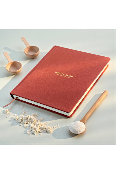 Fark Tanıtım Recipe Book – Hardcover Recipe Journal with 100+ Recipes, Measurement Chart, Note Space, and Chef's Questions