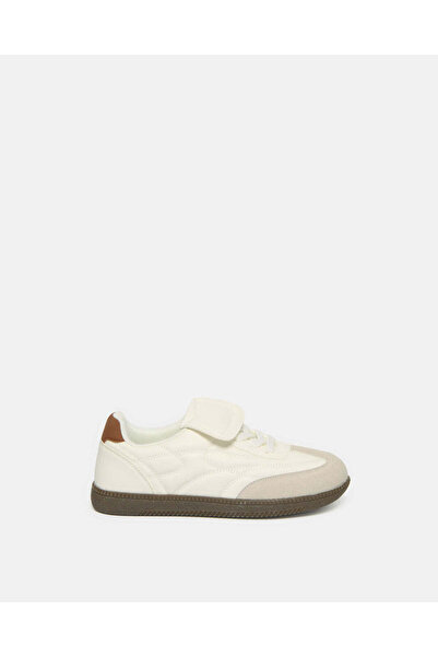 REDTAG Senior Boys White Retro Sneakers