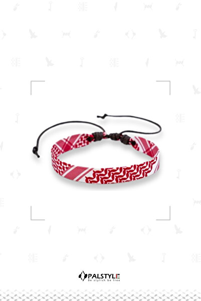 PALSTYLE Keffiyeh Fabric Bracelet – Unisex Bileklik (El Yapımı Kuffiyeh Tasarım)