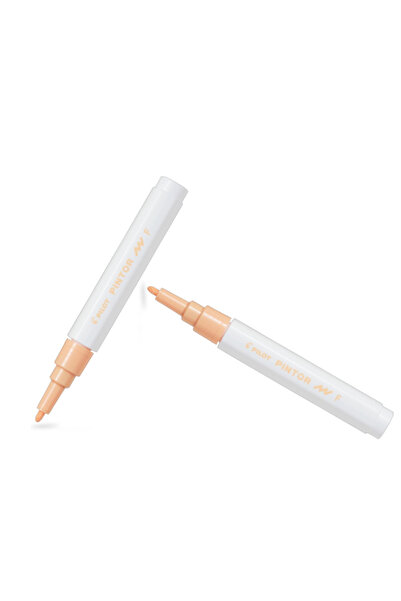 Pilot Pintor (F) Round Tip Pastel Orange (Two Pieces)