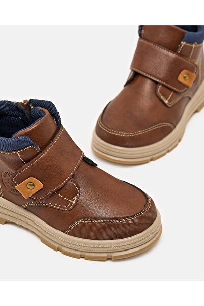 REDTAG Boys Brown Chukka Boots