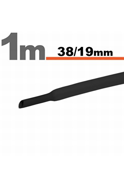 CED AUTO TRADE Black Heat Shrink Tube • 38 / 19 mm