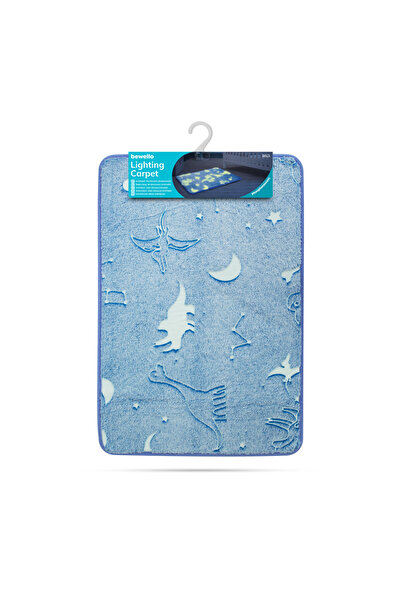 CED AUTO TRADE Luminous, phosphorescent rug - blue - 60 x 40 cm