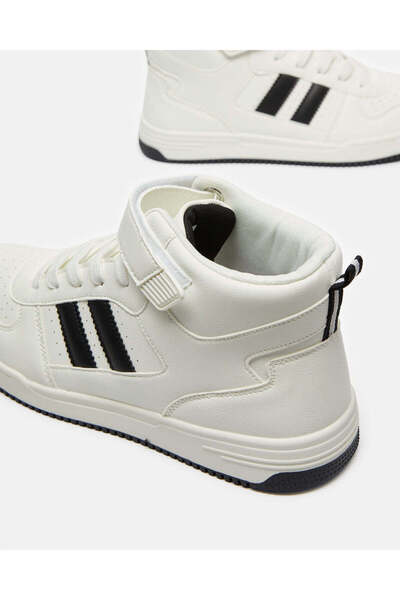 REDTAG Men White High Top Sneakers