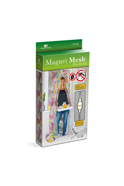 CED AUTO TRADE Anti-mosquito curtain for doors with magnetic closure - 100 x 210 cm "Colorful butterflies"