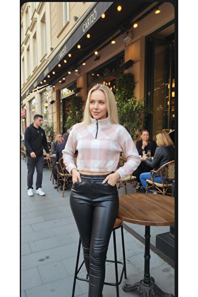 Cockatoo Kadın Yeni Sezon Oduncu Ekose Desen Krop Gömlek