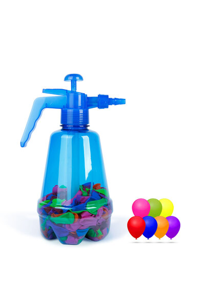 CED AUTO TRADE Set baloane de apa – 500 bucati, cu rezervor de 1,7 L, multicolor