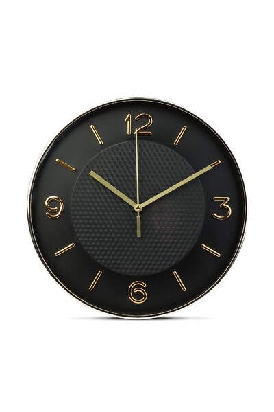 CED AUTO TRADE Wall clock - 25 cm - plastic, glass - 1 x AA - black