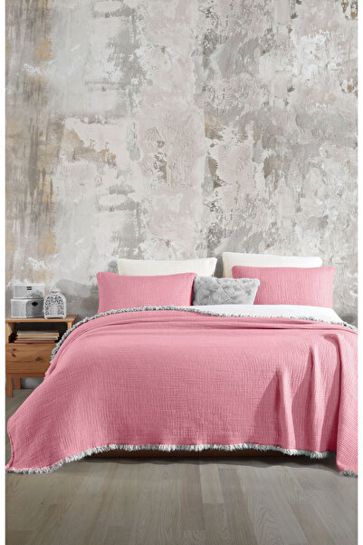 destinyhometex 6 Layers Muslin Single 170x230 Quilt/1 Piece 50x70cm Pillow Case 6 Layers Multi Muslin