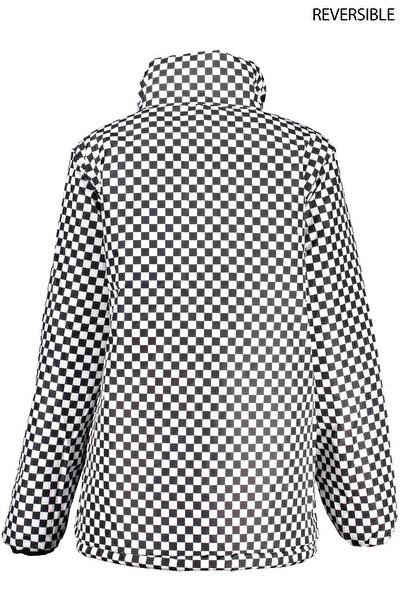 Vans Women's Black Checkerboard Reversible Jacket