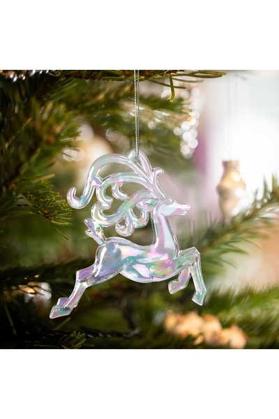CED AUTO TRADE Christmas ornament - reindeer - acrylic - 120 x 120 x 15 mm