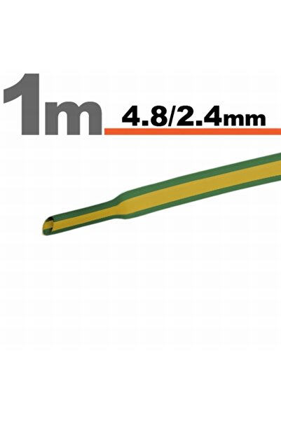 Alista Home 5 Metri Tub termocontractibilGalben-verde • 4,8 / 2,4 mm