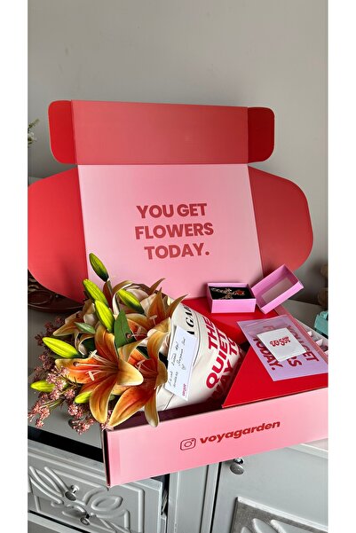 Voya garden Turuncu Lilyum Buketi – Kalıcı, Gösterişli ve Zarif Yapay Çiçek A...