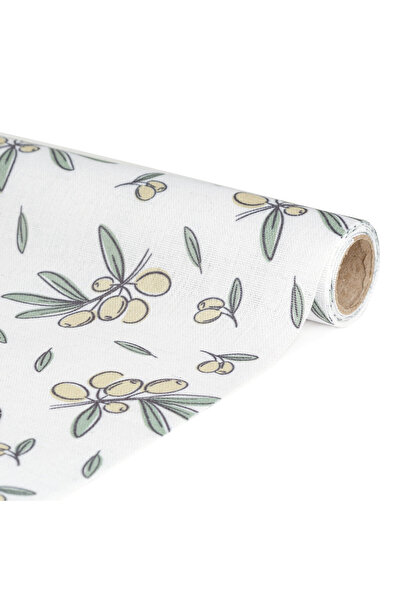 Alista Home Decorative table runner – 180 x 28 cm – 70% polyester, 30% cotton – olive pattern