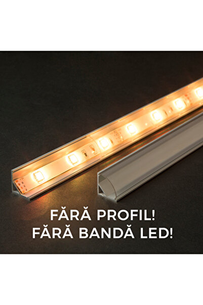 CED AUTO TRADE Transparent screen for LED aluminum profile - 1000 mm