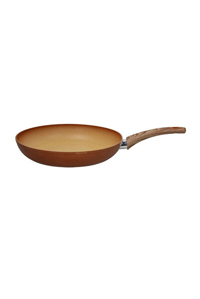 Tognana Traditional Stone Collection Frying Pan with Handle, Aluminum, 32 cm, Orange