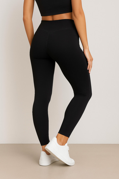 nudeo Kadın Esnek Toparlayıcı Yüksek Bel Spor Tayt