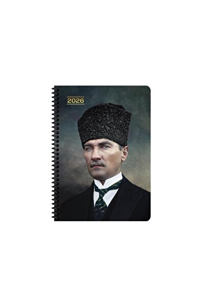 KESKİN COLOR Keskin 2026-17*24 Ataturk Daily Spiral Agenda - Commander-In-Chief