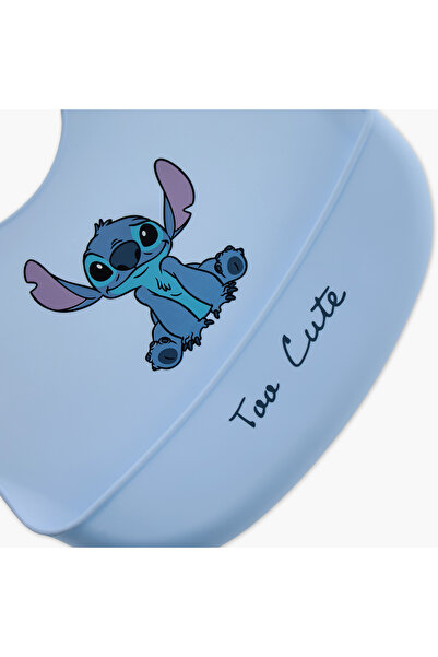 Disney Silicone Stitch Print Bib
