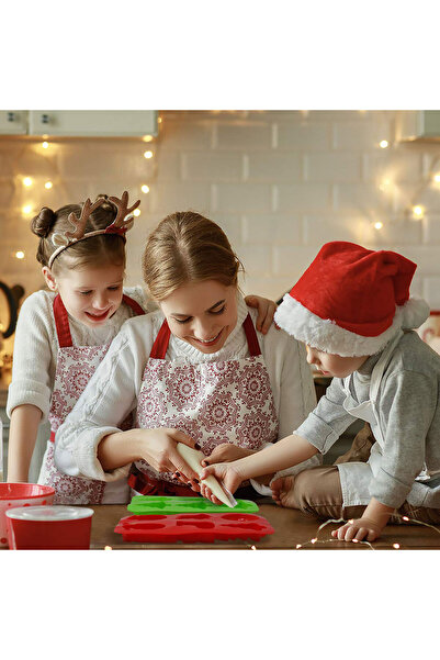 CED AUTO TRADE Silicone baking mold - Christmas motifs - 25.5 x 16.5 x 3 cm