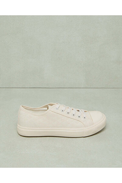 REDTAG Women Beige Canvas Lace Up