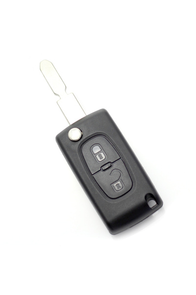 CED AUTO TRADE Citroen / Peugeot 406 - Carcasa tip cheie briceag cu 2 butoane, lama NE78-SH2 cu suport baterie
