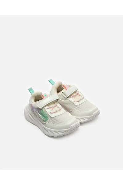 REDTAG Infant Girls White Rubber Patch Trainer