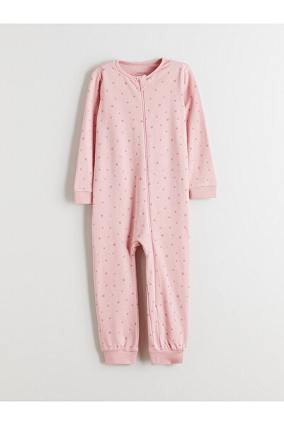 LC Waikiki Crew Neck Baby Girl Jumpsuit