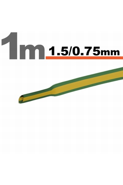 Alista Home 20 Meters Heat Shrink TubeYellow/Green • 1.5 / 0.75 mm